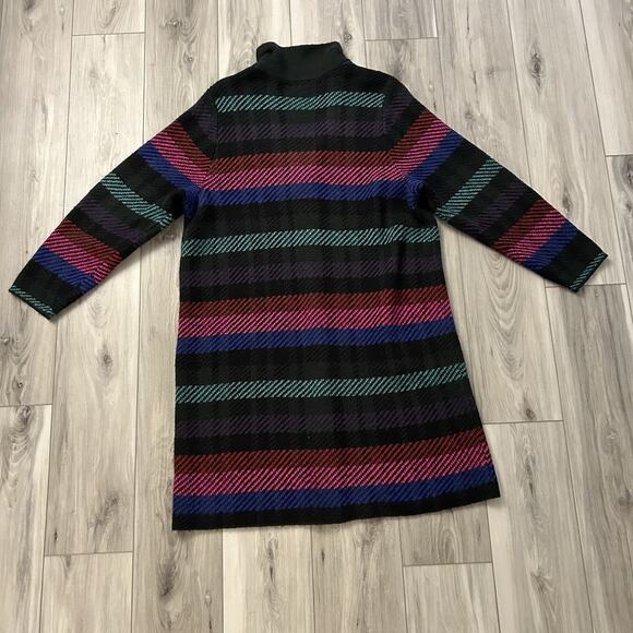 Torrid Women's Striped Collared Coatigan Sweater Size 2 Cozy Statement - Picture 7 of 9